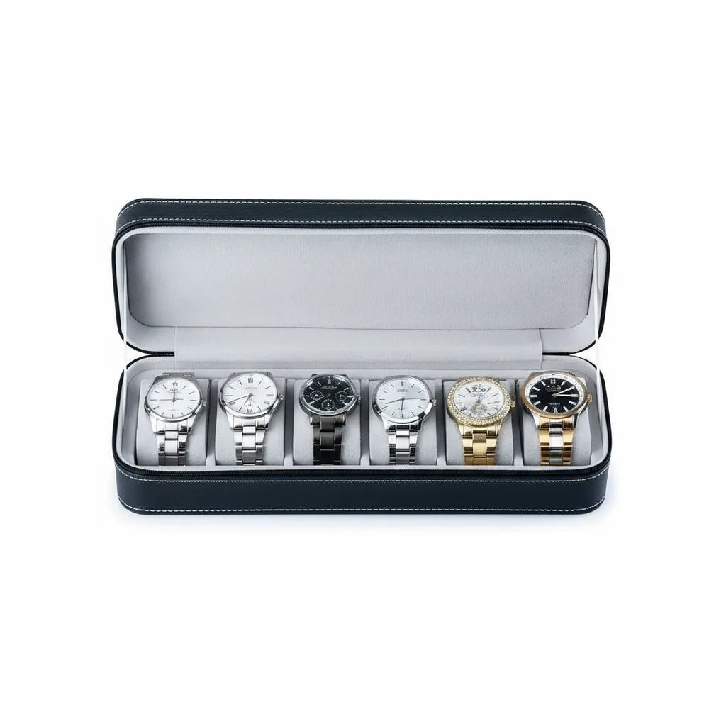 Boîte à Montres « Travertin » – 6 Montres