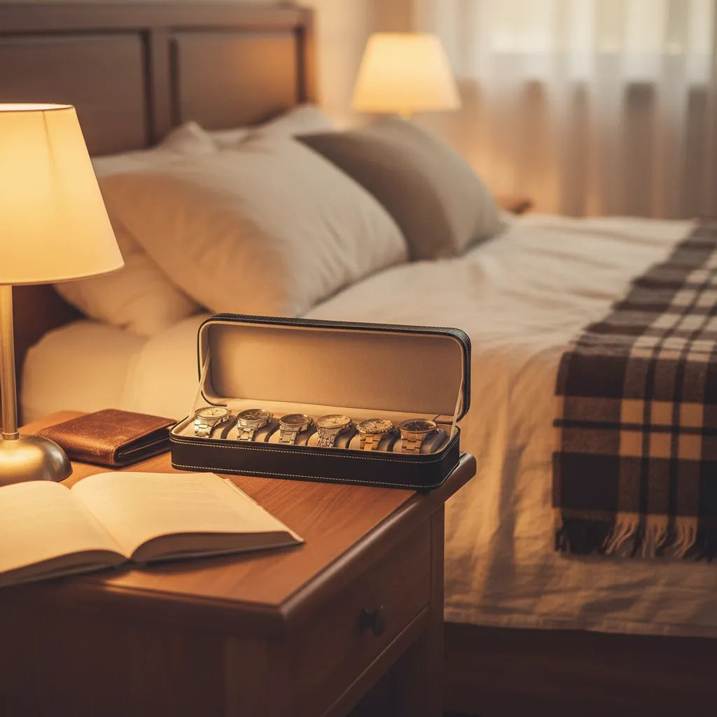 Boîte à Montres « Travertin » – 6 Montres