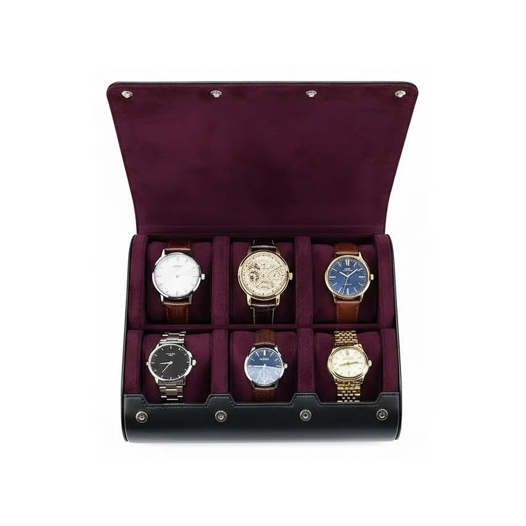 Boîte à Montres « Velours » – 6 Montres