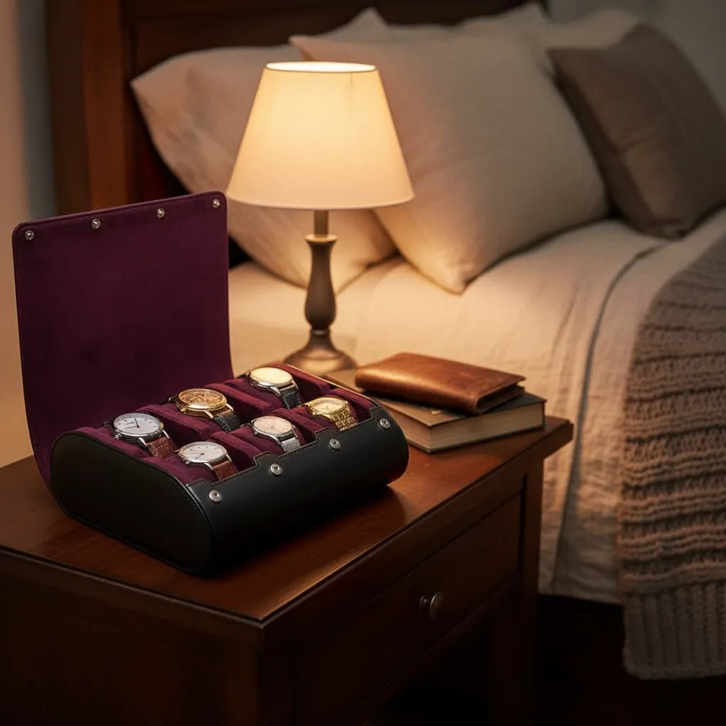 Boîte à Montres « Velours » – 6 Montres