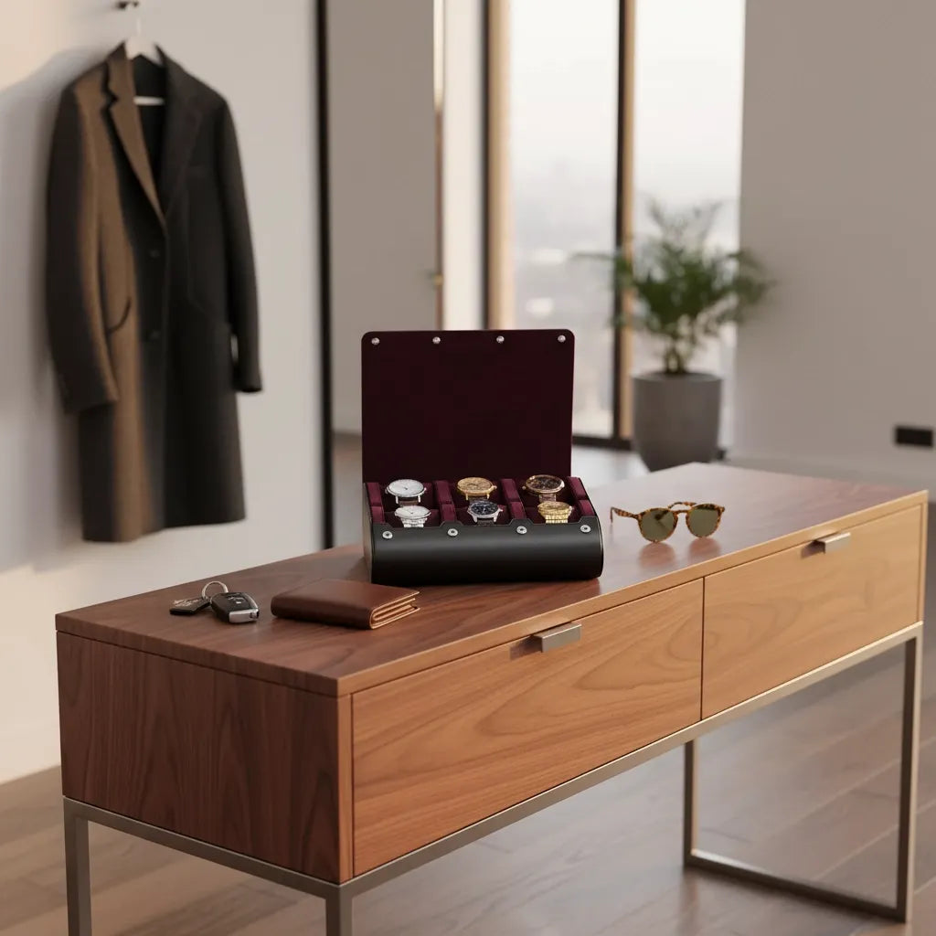 Boîte à Montres « Velours » – 6 Montres
