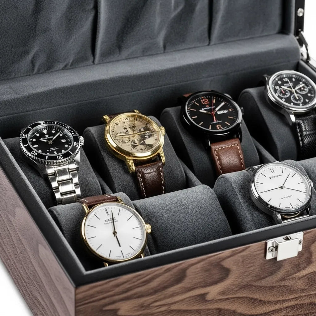 Coffret à Montres « Résineux » – 8 Montres