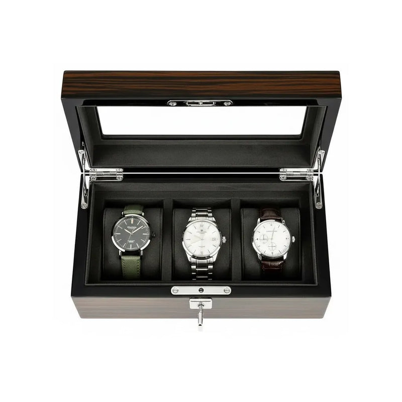 Coffret « Ébénacée » – 3 Montres
