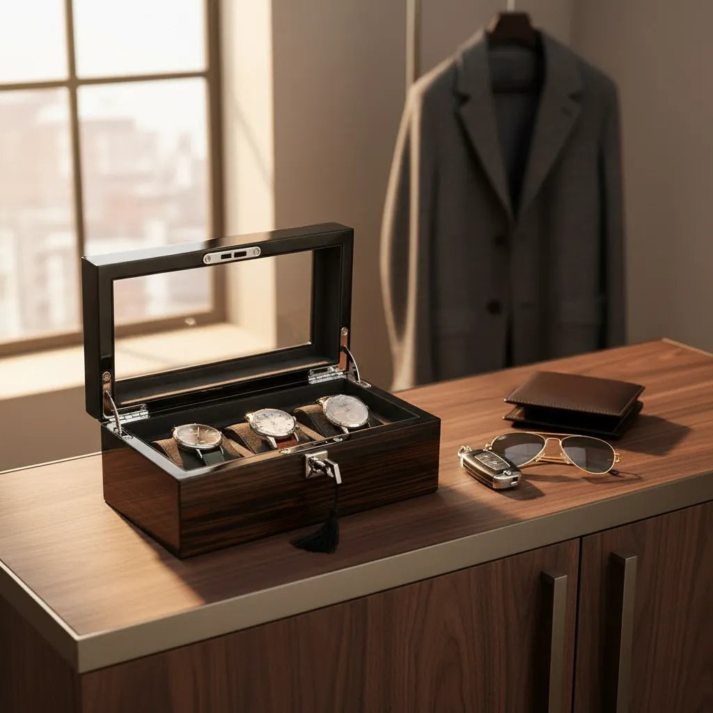 Coffret « Ébénacée » – 3 Montres