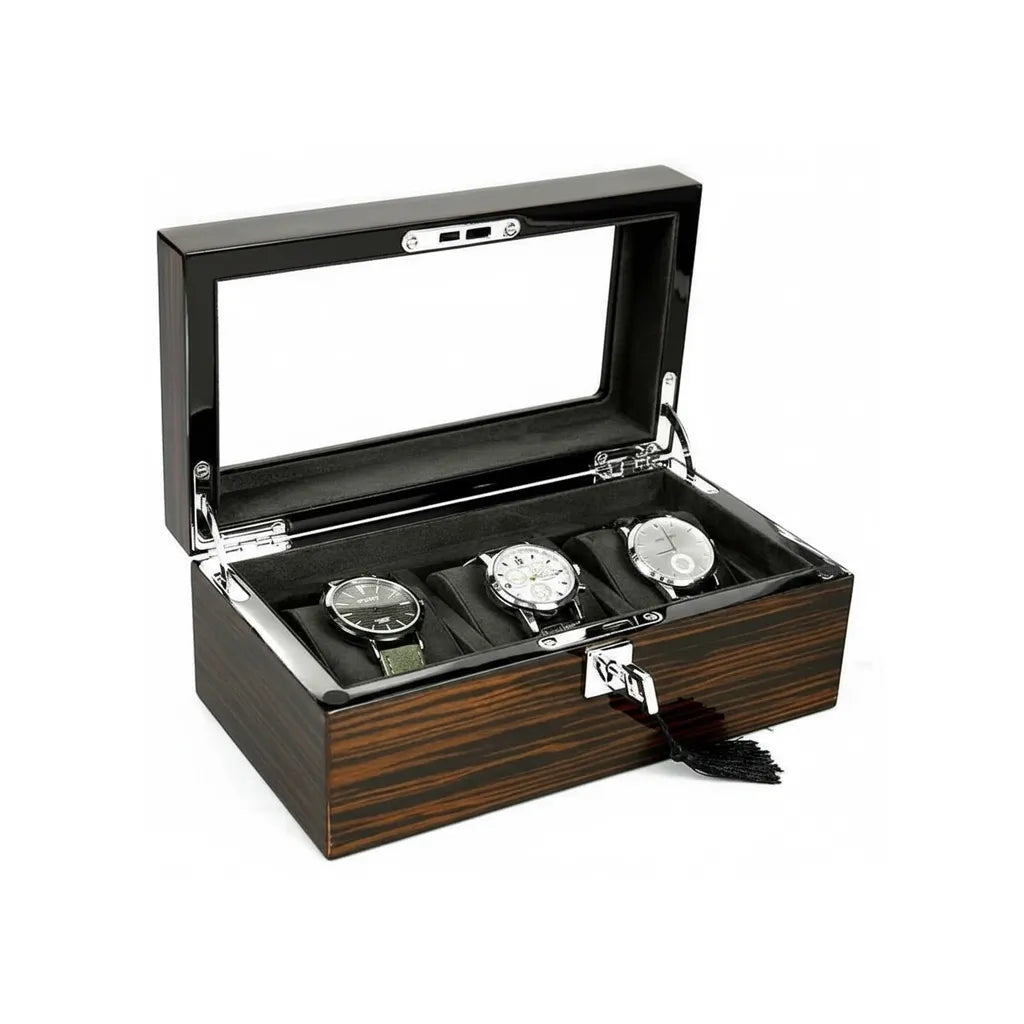 Coffret « Ébénacée » – 3 Montres