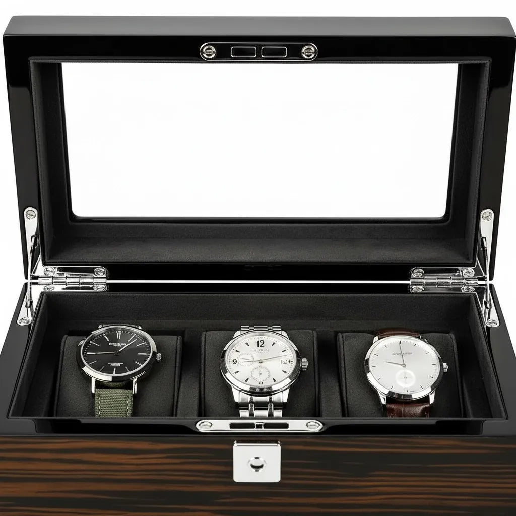 Coffret « Ébénacée » – 3 Montres