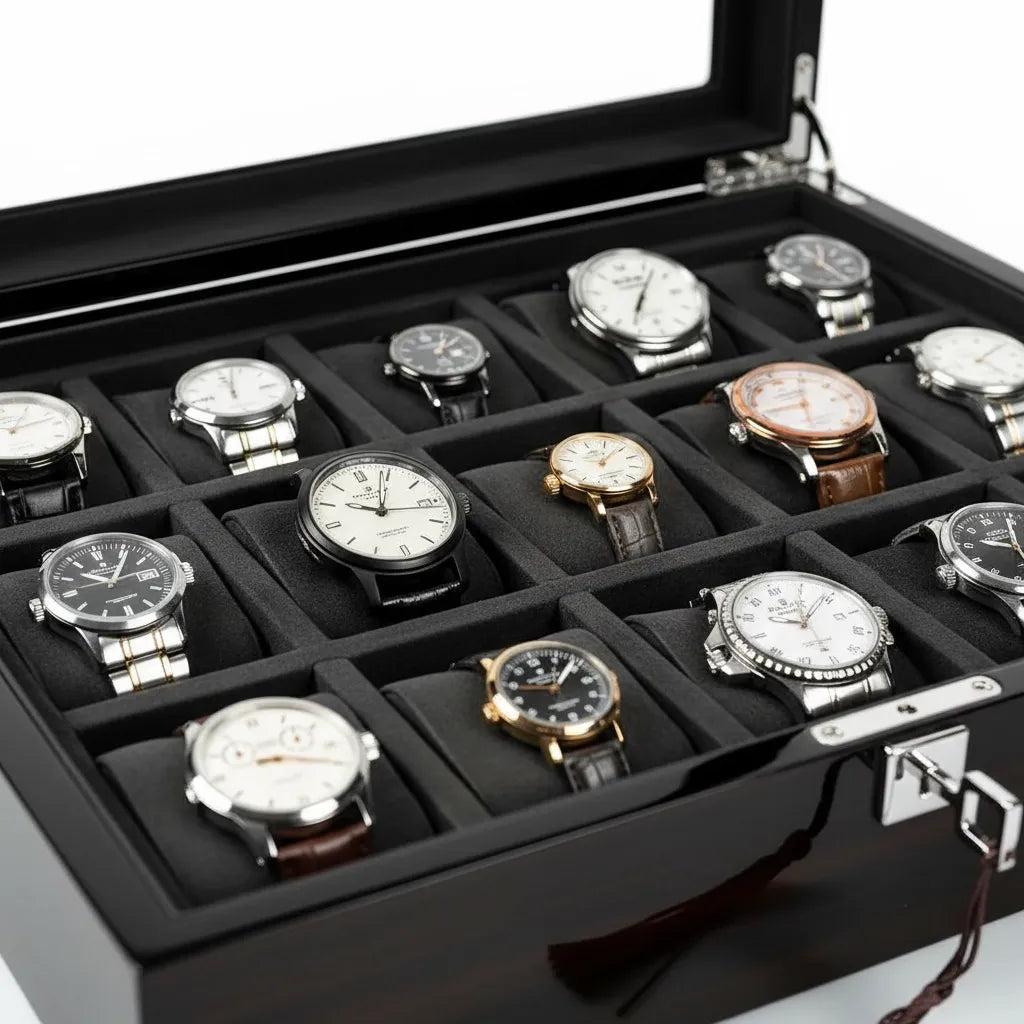 Coffret « Ébénol » – 15 Montres