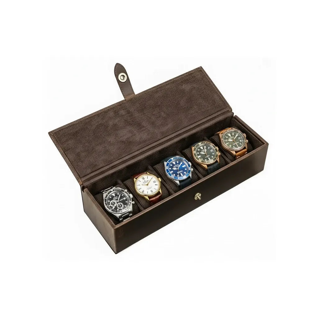 Coffret en Cuir « Tanneron » – 4 Montres