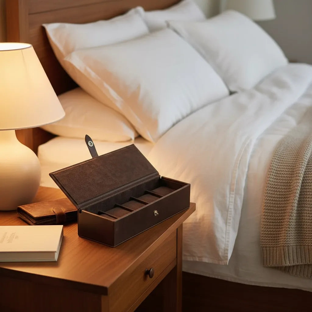 Coffret en Cuir « Tanneron » – 4 Montres