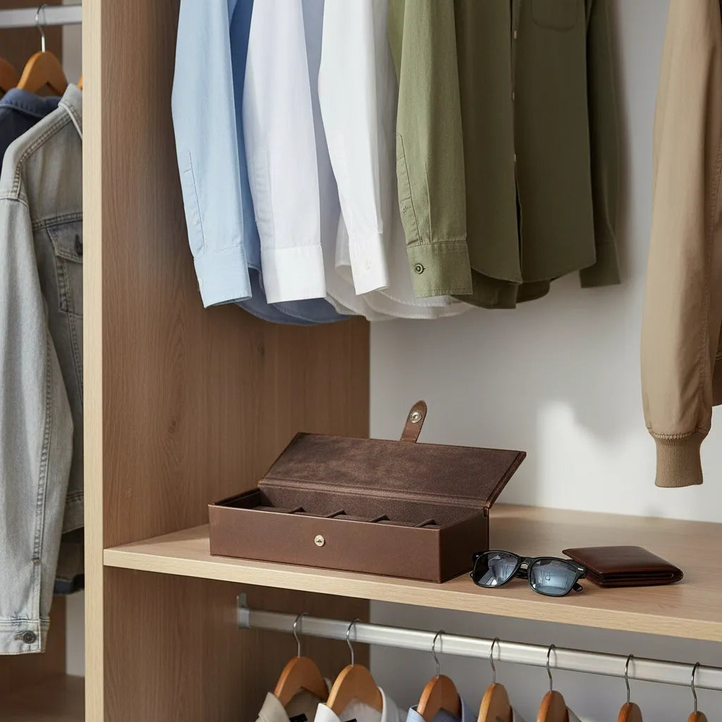 Coffret en Cuir « Tanneron » – 4 Montres