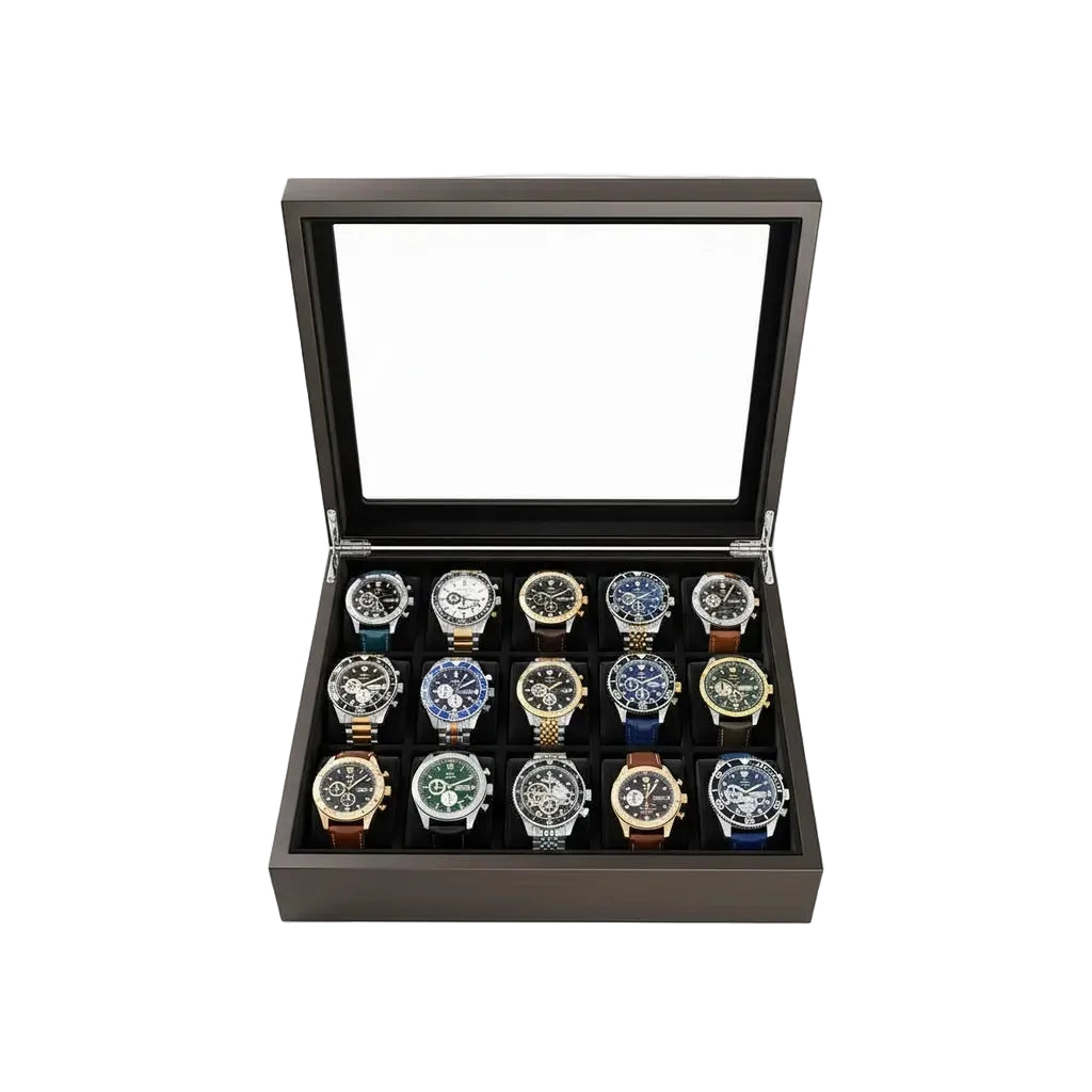 Écrin à Montres « Bamboucrepus » – 15 Montres