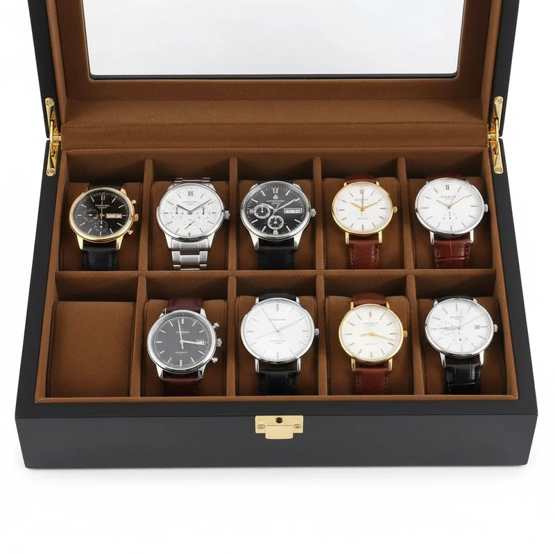 Écrin à Montres « Veloursnuit » – 6 Montres
