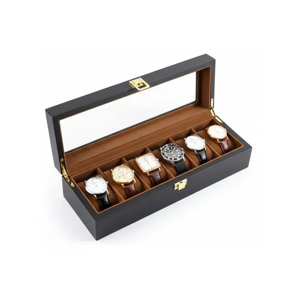 Écrin à Montres « Veloursnuit » – 6 Montres