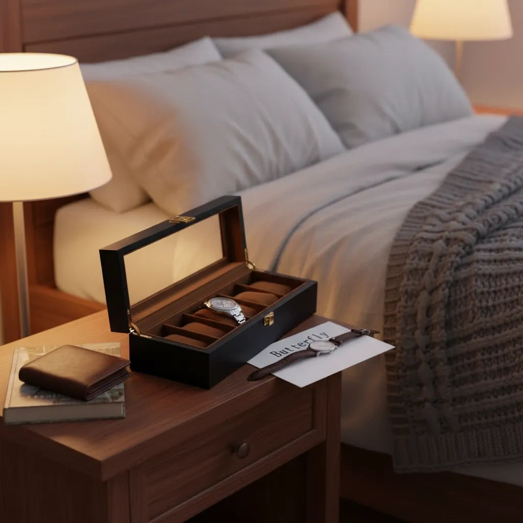 Écrin à Montres « Veloursnuit » – 6 Montres