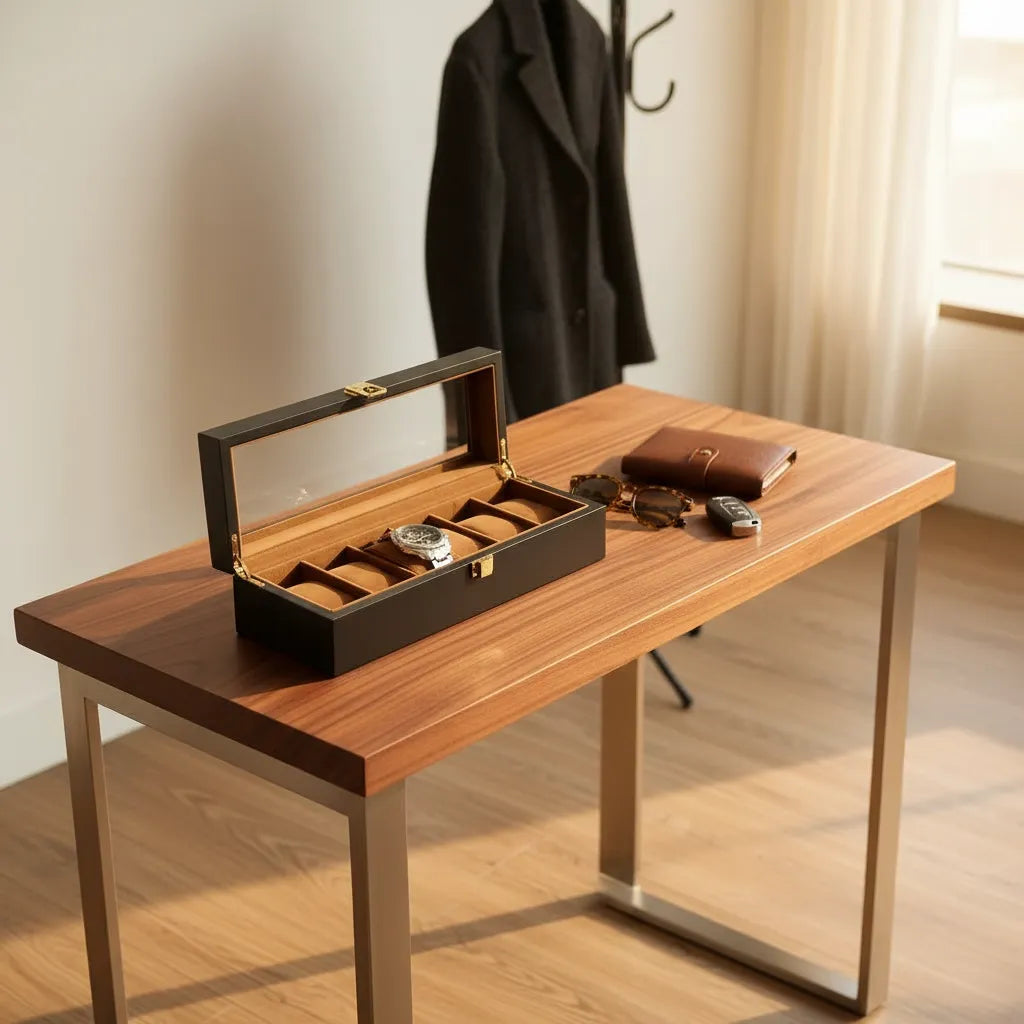 Écrin à Montres « Veloursnuit » – 6 Montres