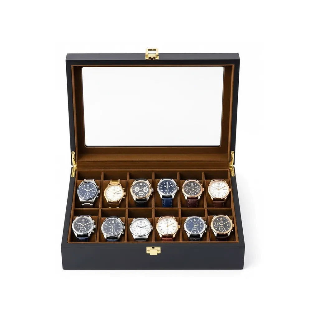 Écrin à Montres « Veloursnuit » – 6 Montres