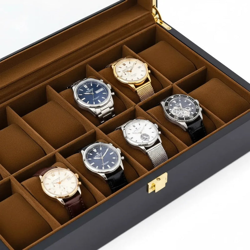 Écrin à Montres « Veloursnuit » – 6 Montres