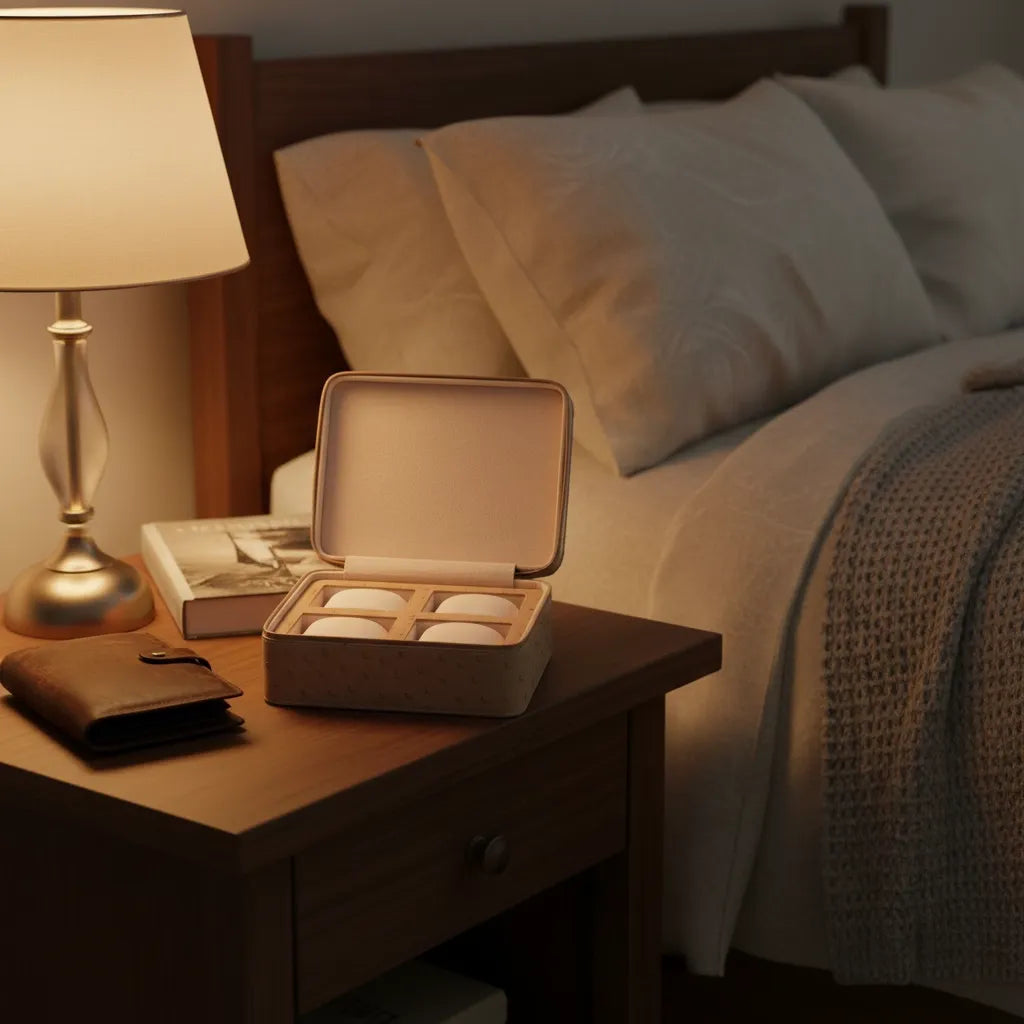 Étui à Montres « Vanille » – 4 Montres