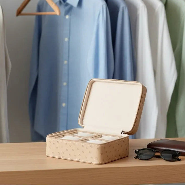 Étui à Montres « Vanille » – 4 Montres