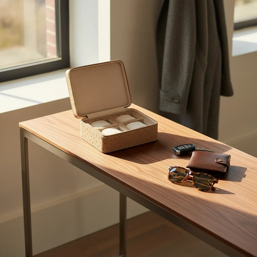 Étui à Montres « Vanille » – 4 Montres