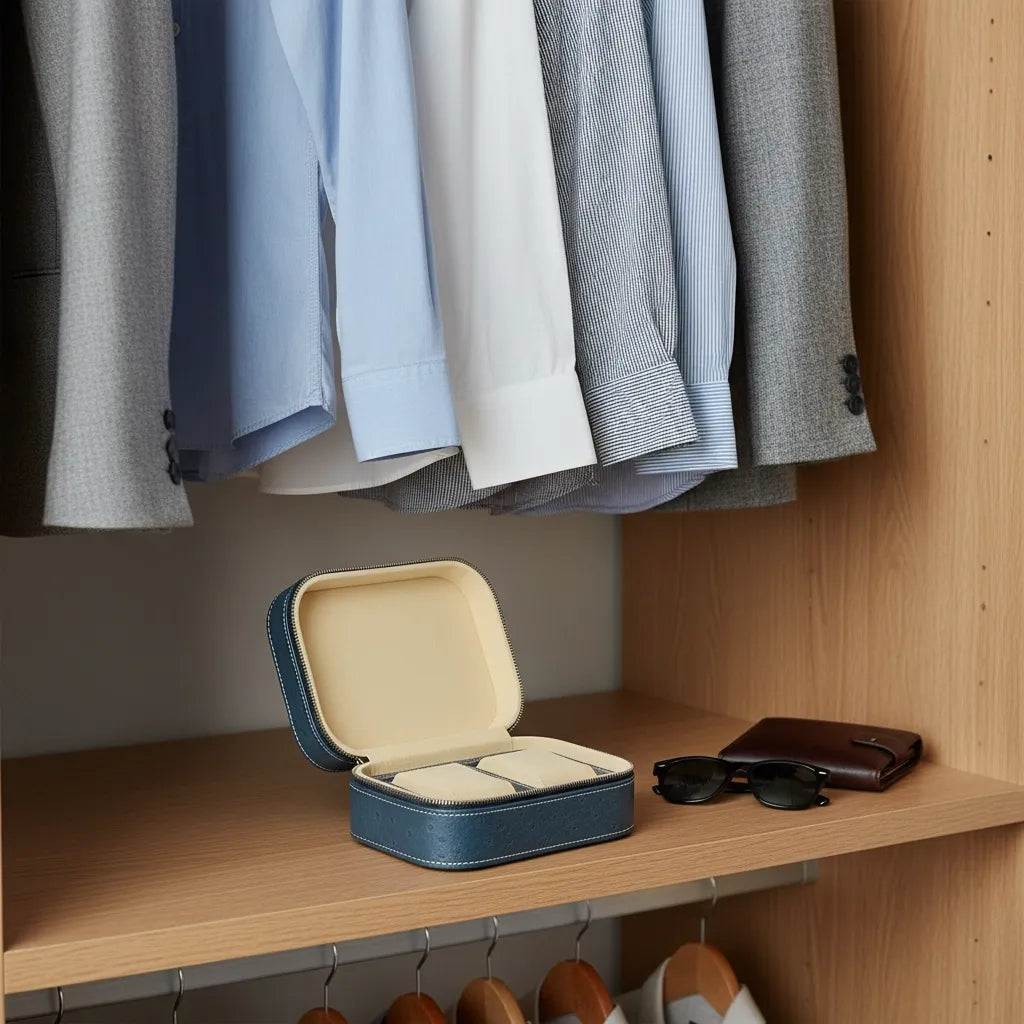 Étui « Céruléum » – 2 Montres