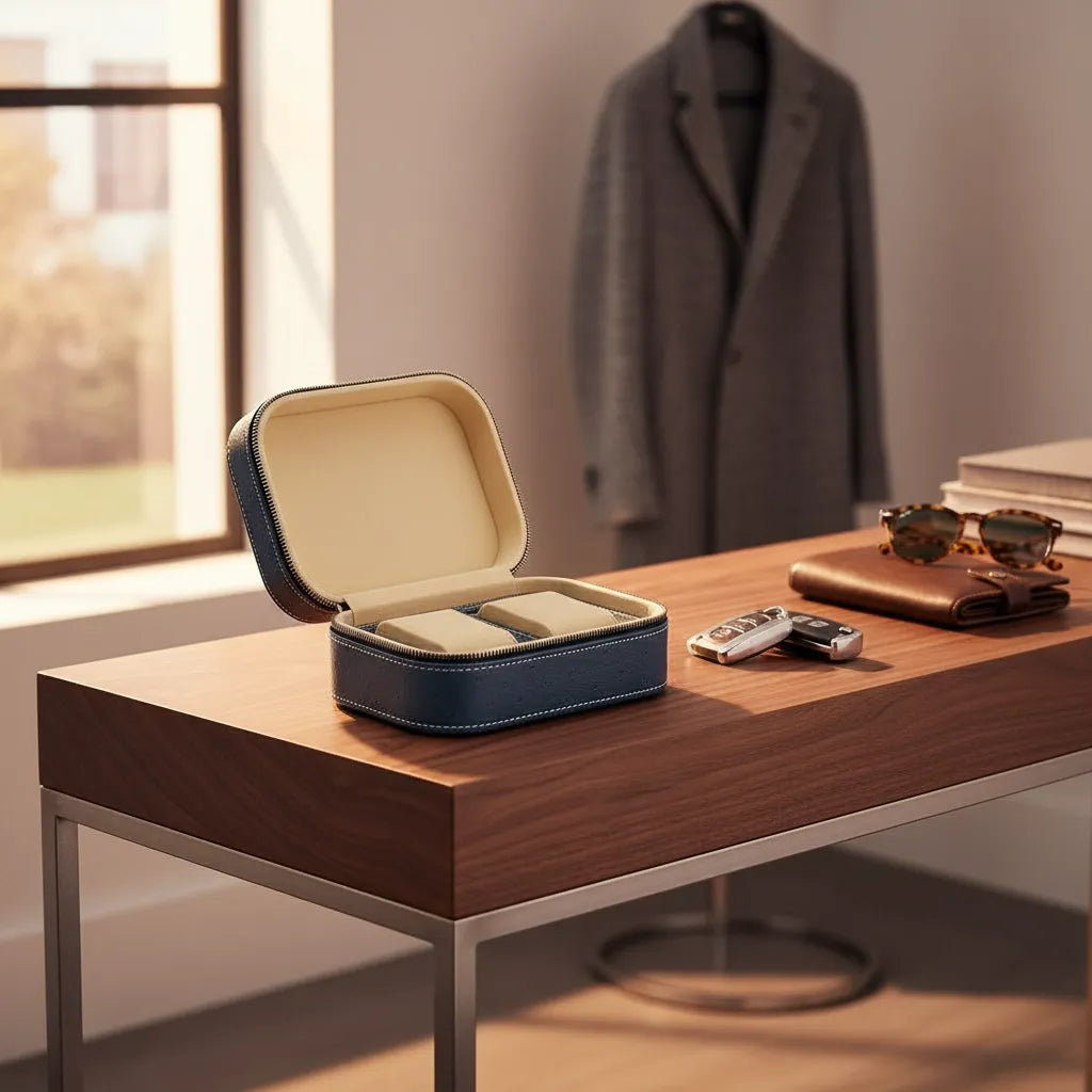 Étui « Céruléum » – 2 Montres