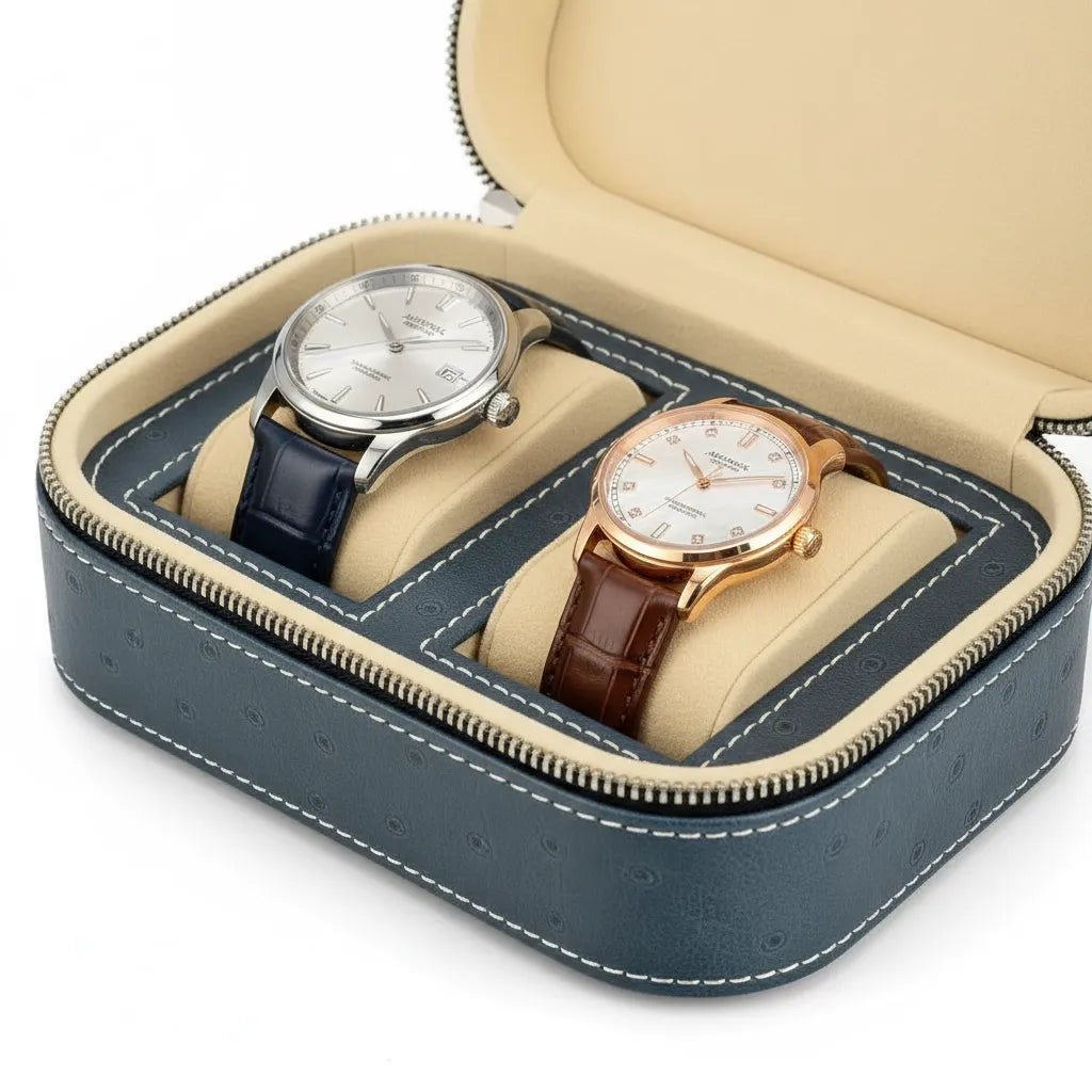 Étui « Céruléum » – 2 Montres