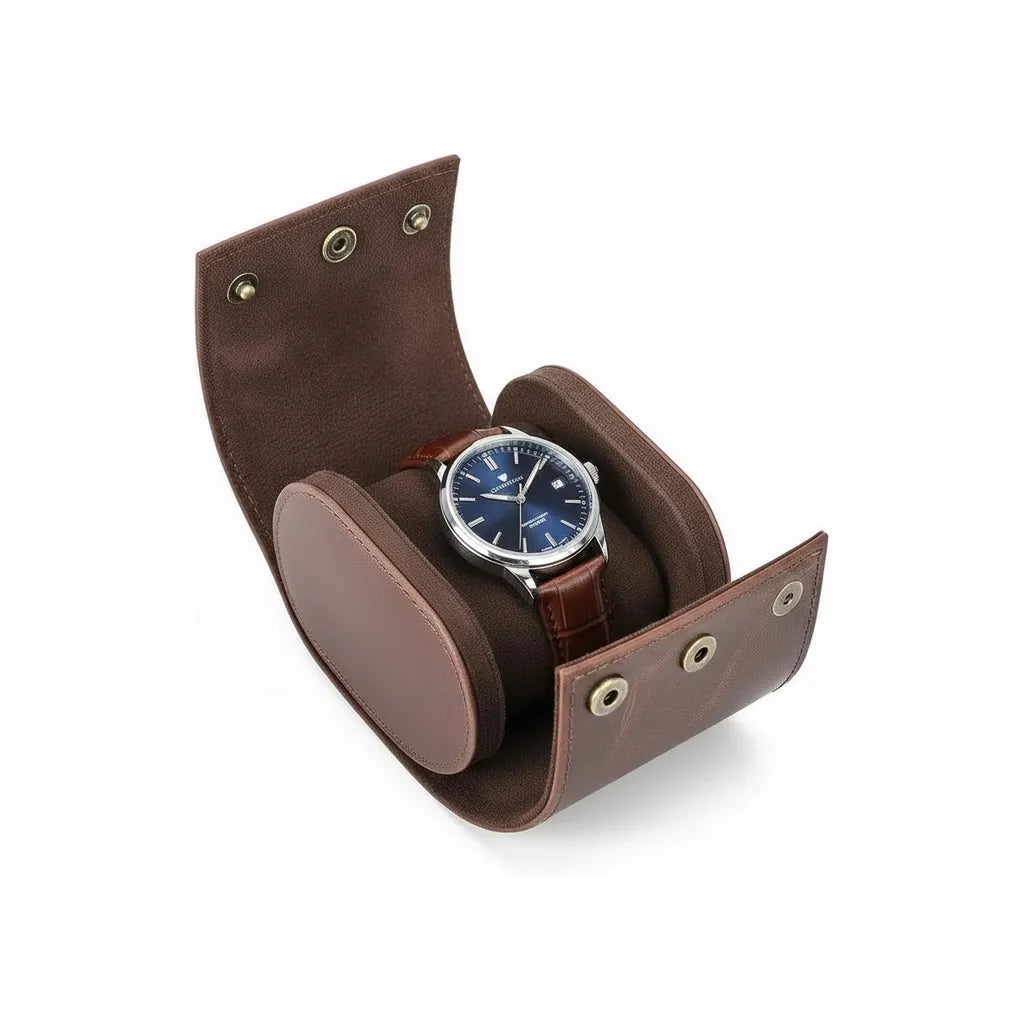 Étui en Cuir « Bourbon » – 1 Montre