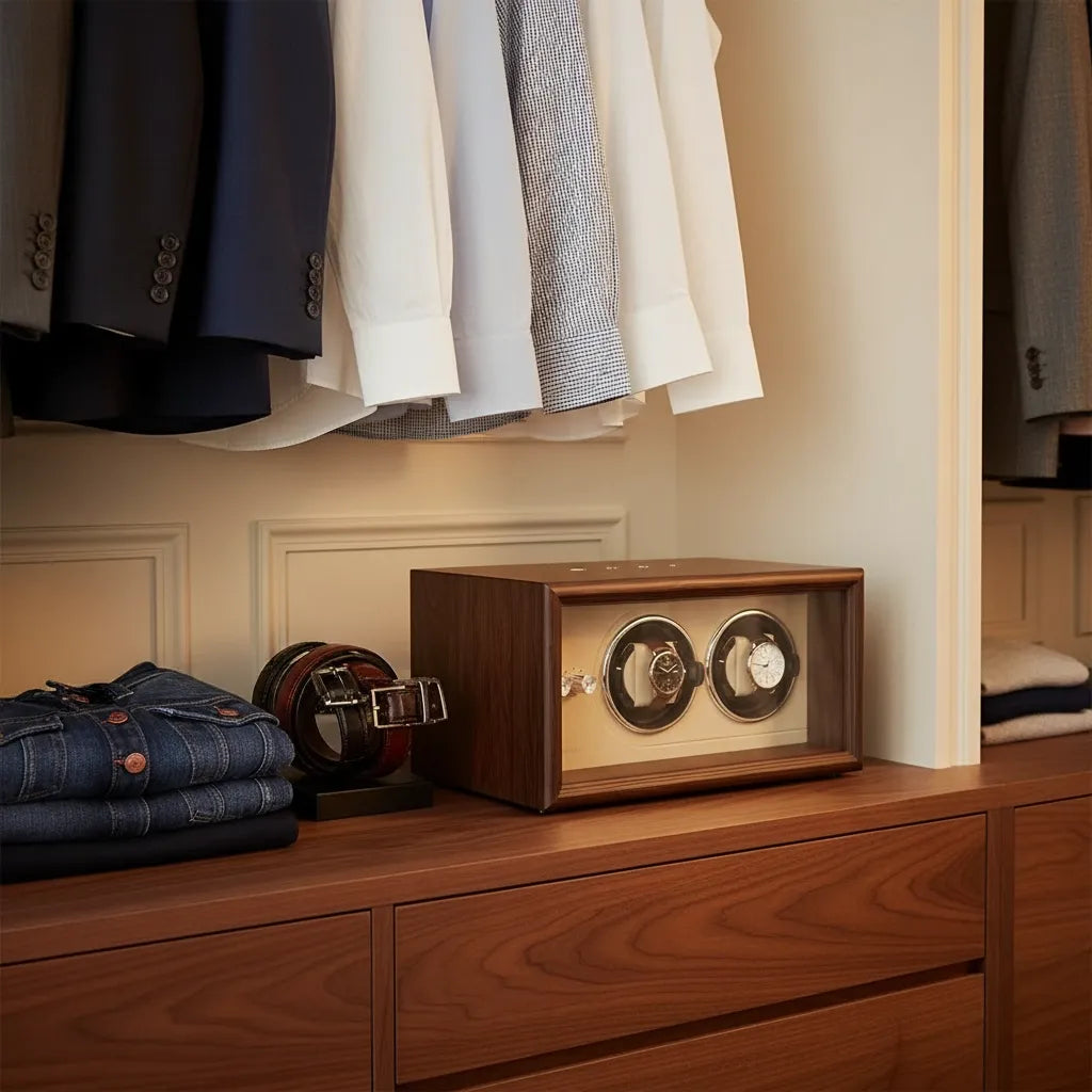 Remontoir Automatique « Anthracène » – 2 Montres