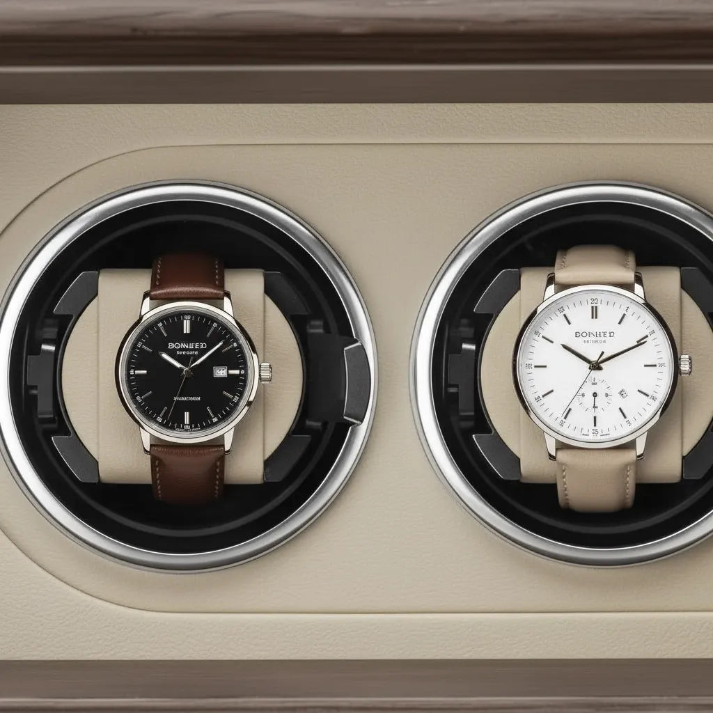 Remontoir Automatique « Anthracène » – 2 Montres