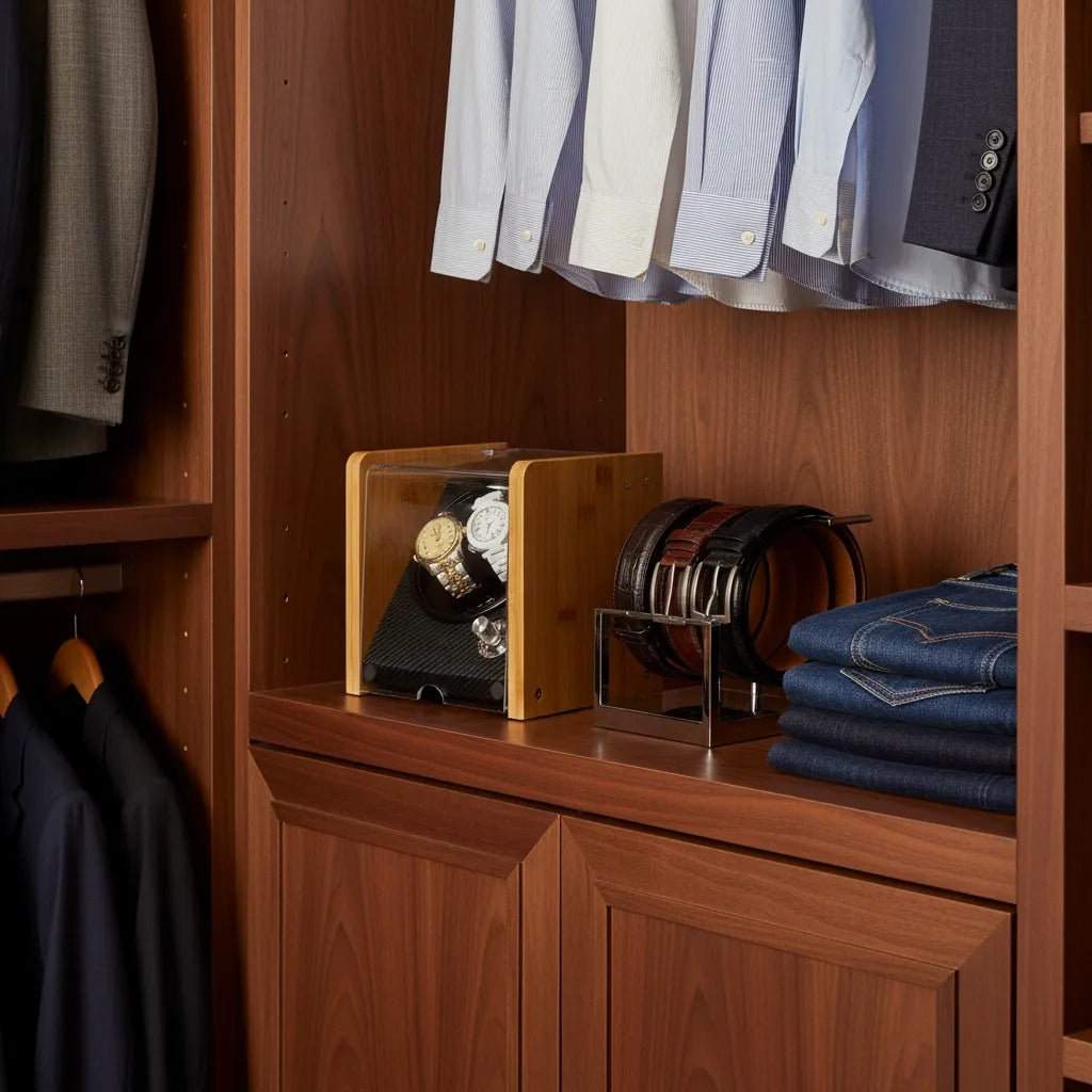 Remontoir Automatique « Bambougris » – 2 Montres