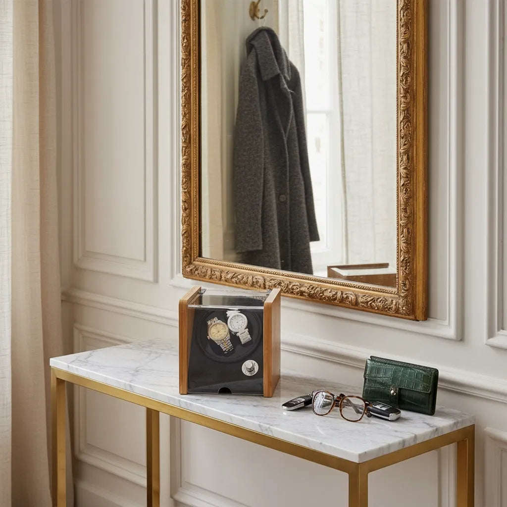 Remontoir Automatique « Bambougris » – 2 Montres