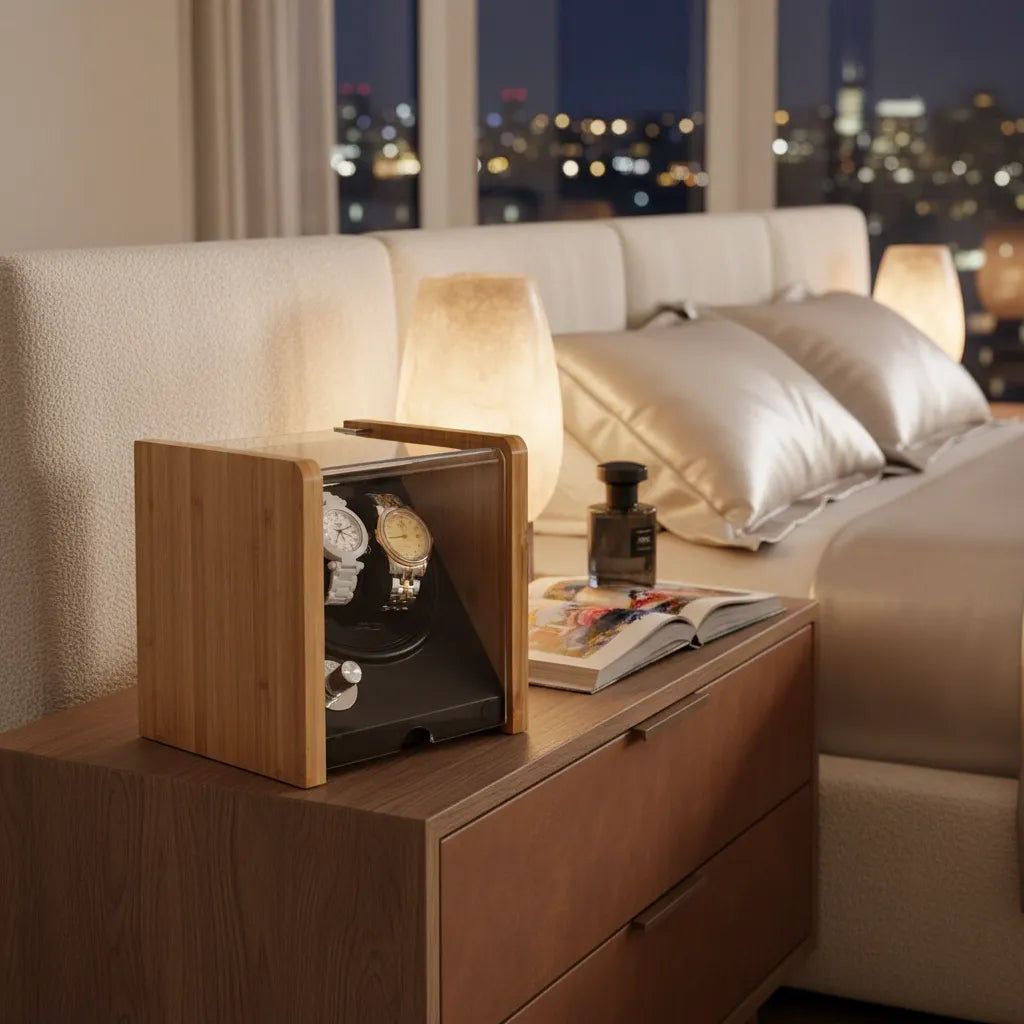 Remontoir Automatique « Bambousera » – 2 Montres