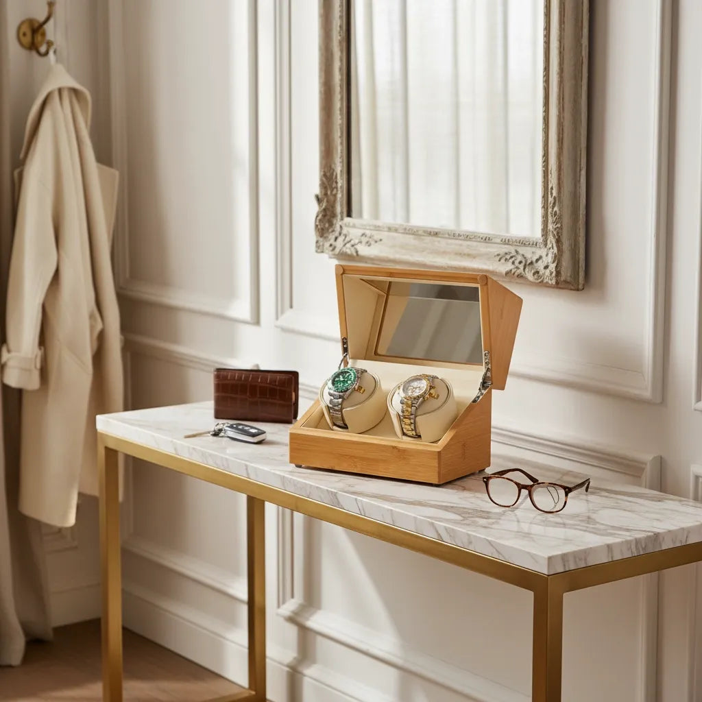 Remontoir Automatique « Bambouseraie » – 2 Montres