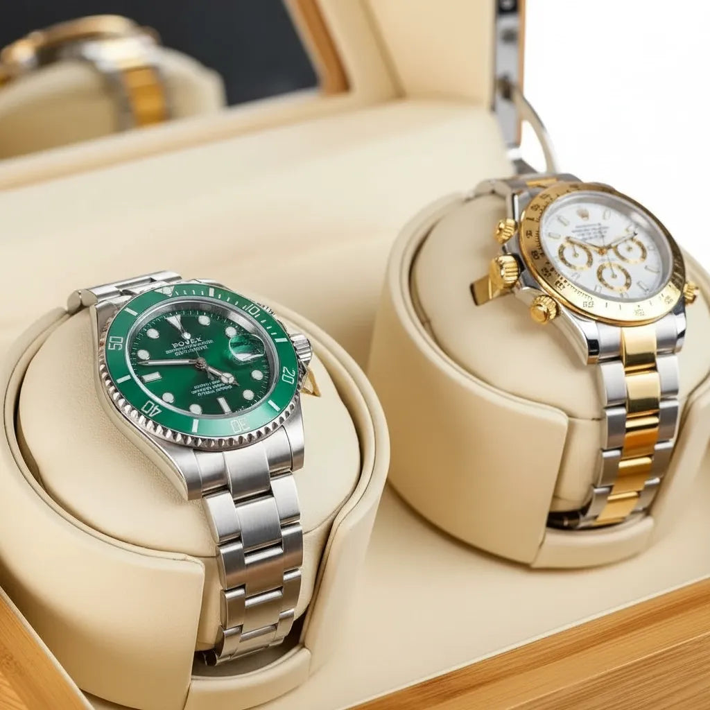 Remontoir Automatique « Bambouseraie » – 2 Montres