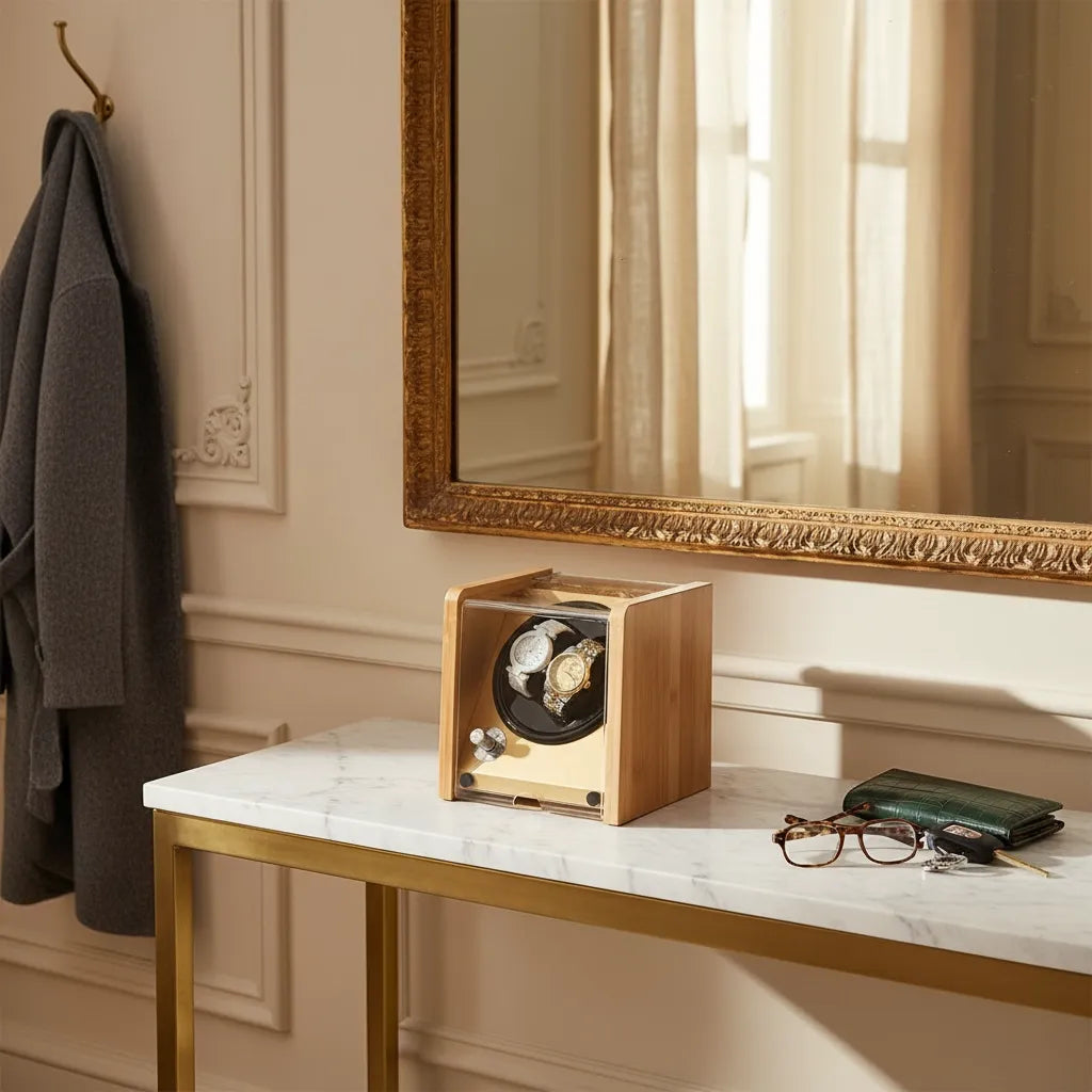 Remontoir Automatique « Bambusaie » – 2 Montres