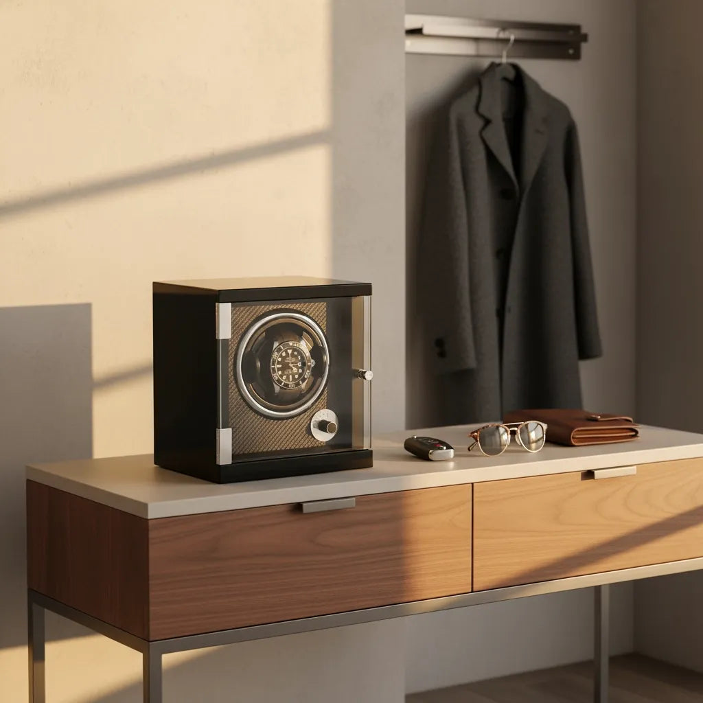 Remontoir Automatique « Bitume » – 1 Montre