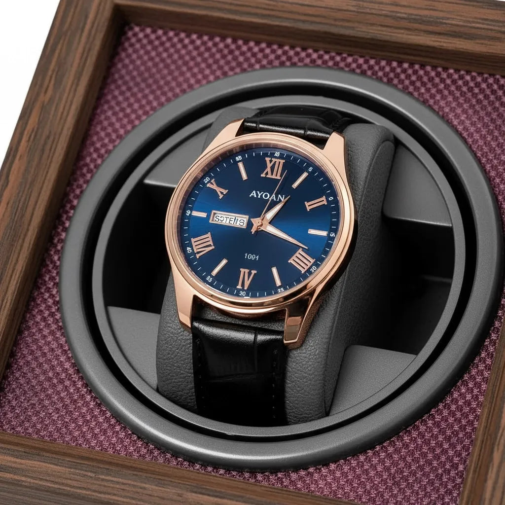 Remontoir Automatique « Bordeaux » – 1 Montre