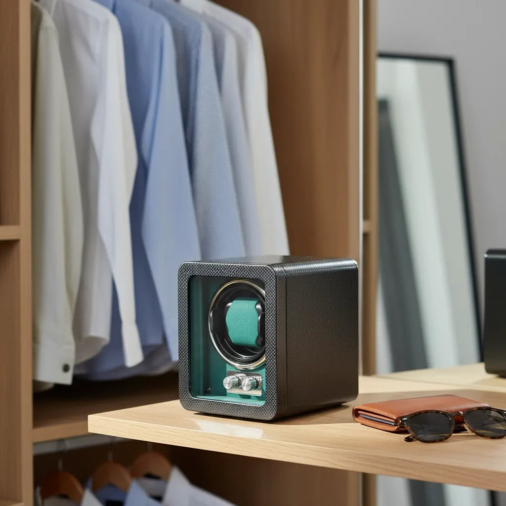 Remontoir Automatique « Carbonite » – 1 Montre