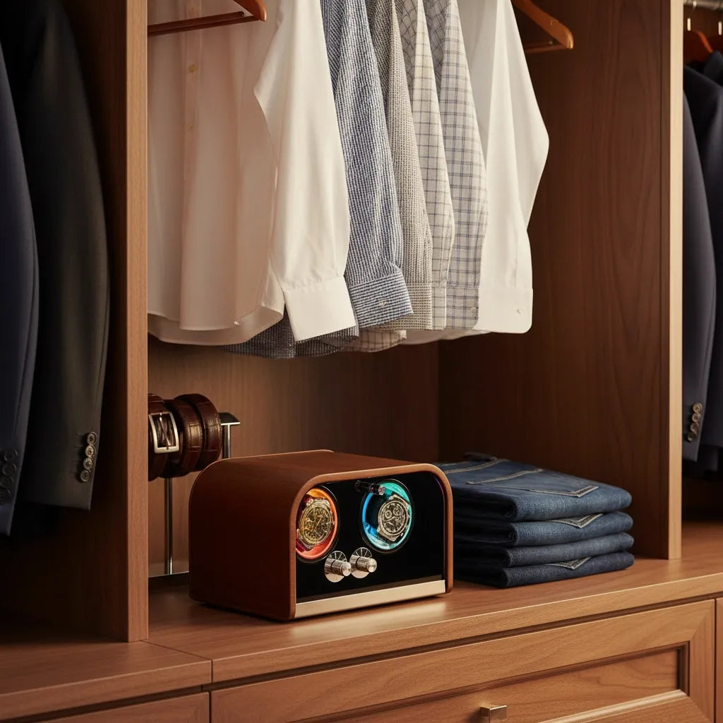 Remontoir Automatique « Châtaignier » – 2 Montres