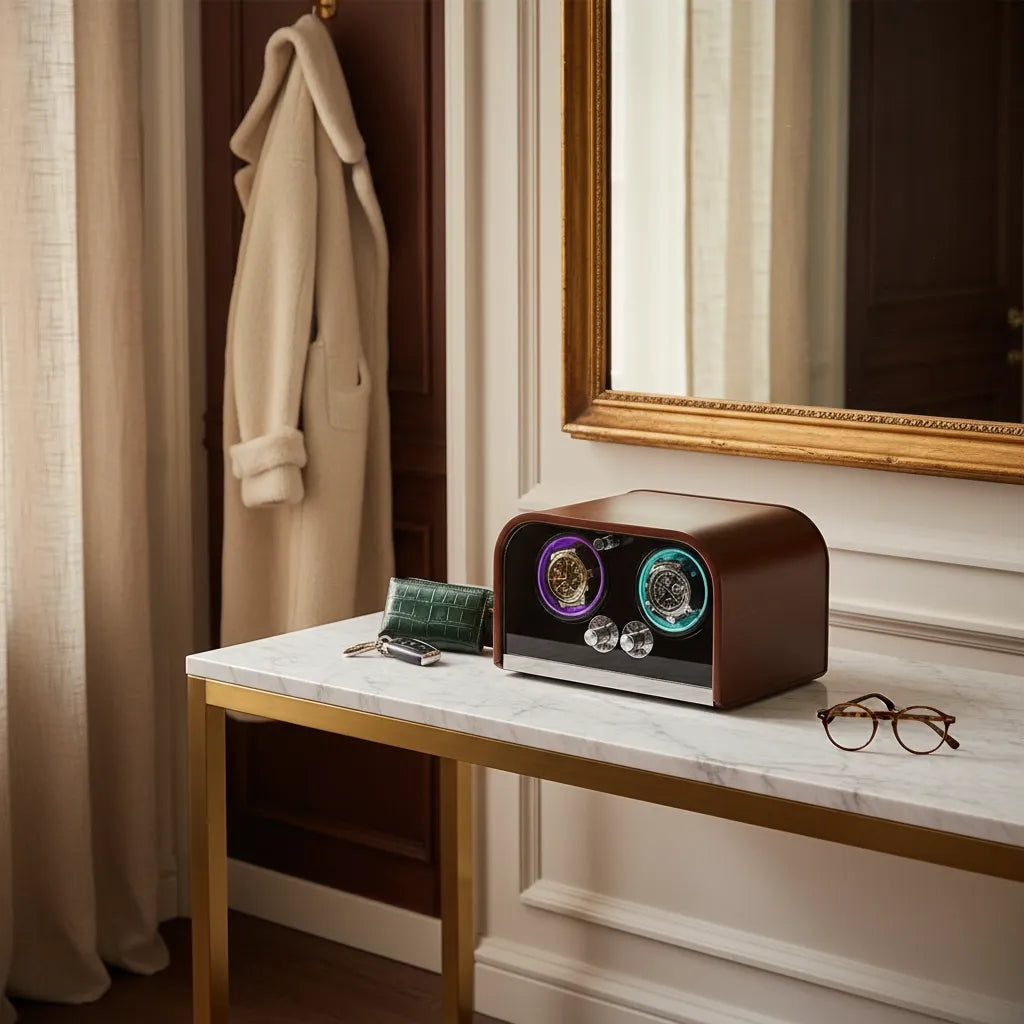 Remontoir Automatique « Châtaignier » – 2 Montres