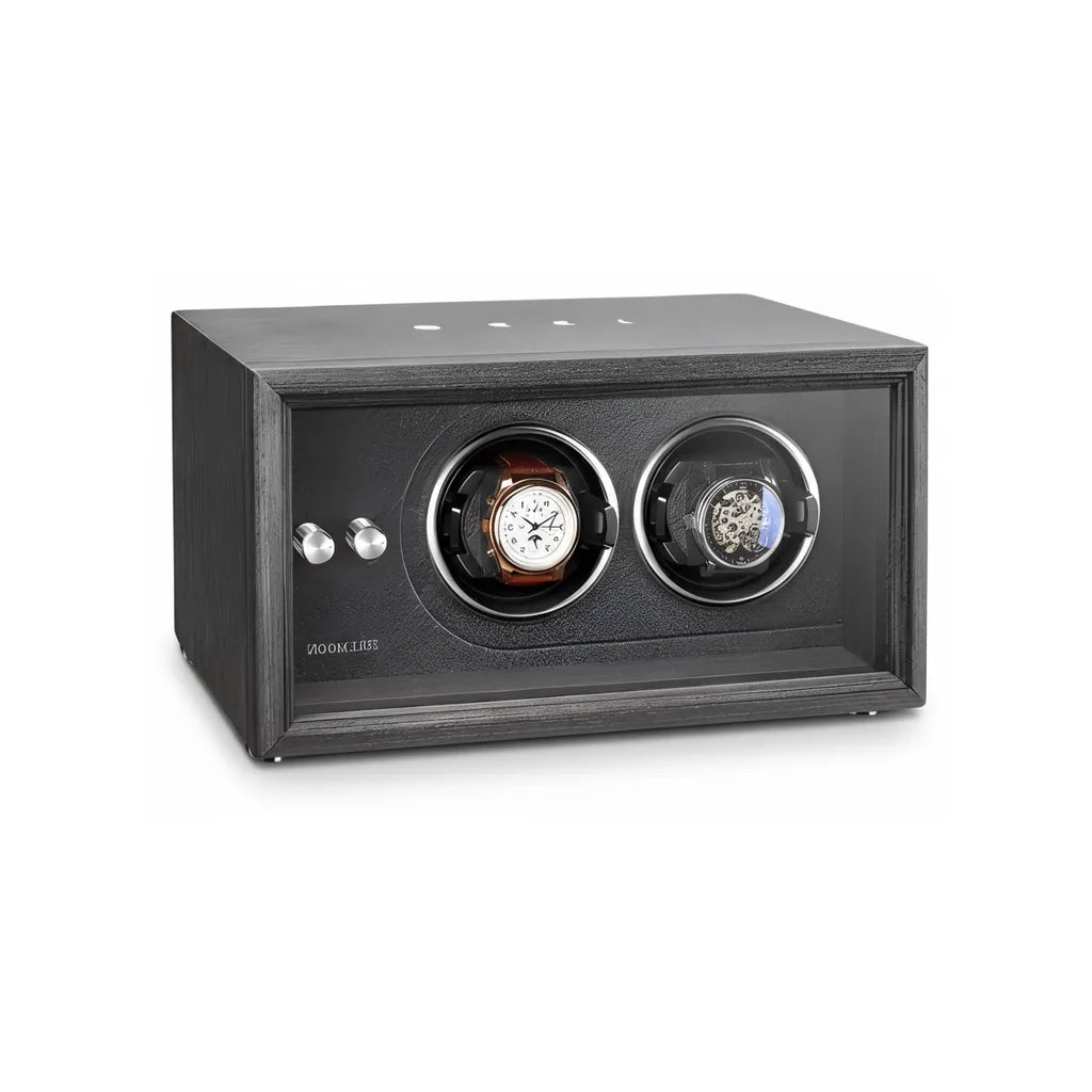 Remontoir Automatique « ChêneNoir » – 2 Montres