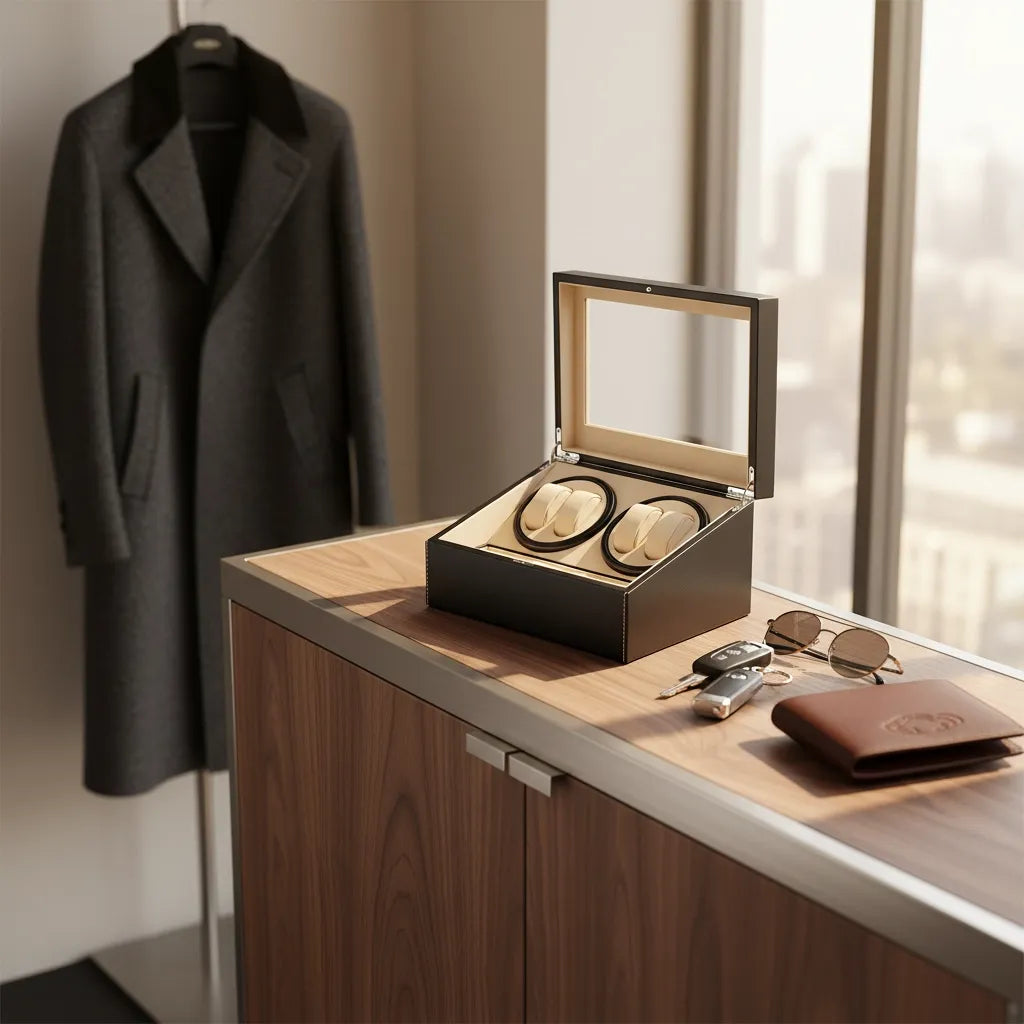 Remontoir Automatique « Couture » – 2 Montres