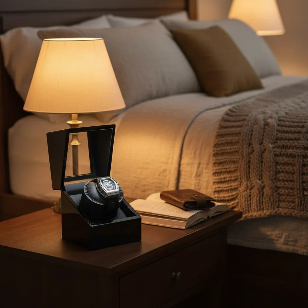 Remontoir Automatique « CygneNoir » – 1 Montre