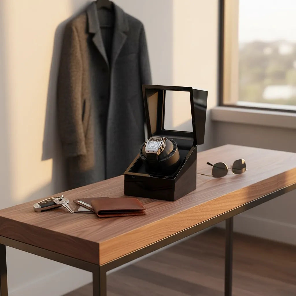 Remontoir Automatique « CygneNoir » – 1 Montre