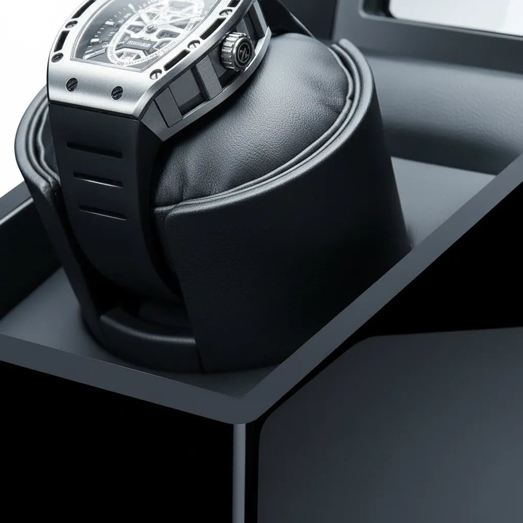 Remontoir Automatique « CygneNoir » – 1 Montre