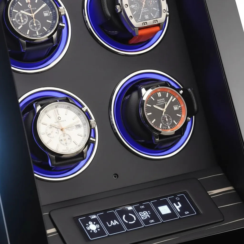 Remontoir Automatique « Ébénale » – 4 Montres