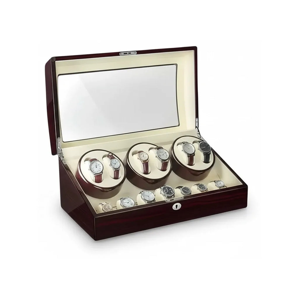 Remontoir Automatique « Ébénier » – 6 Montres