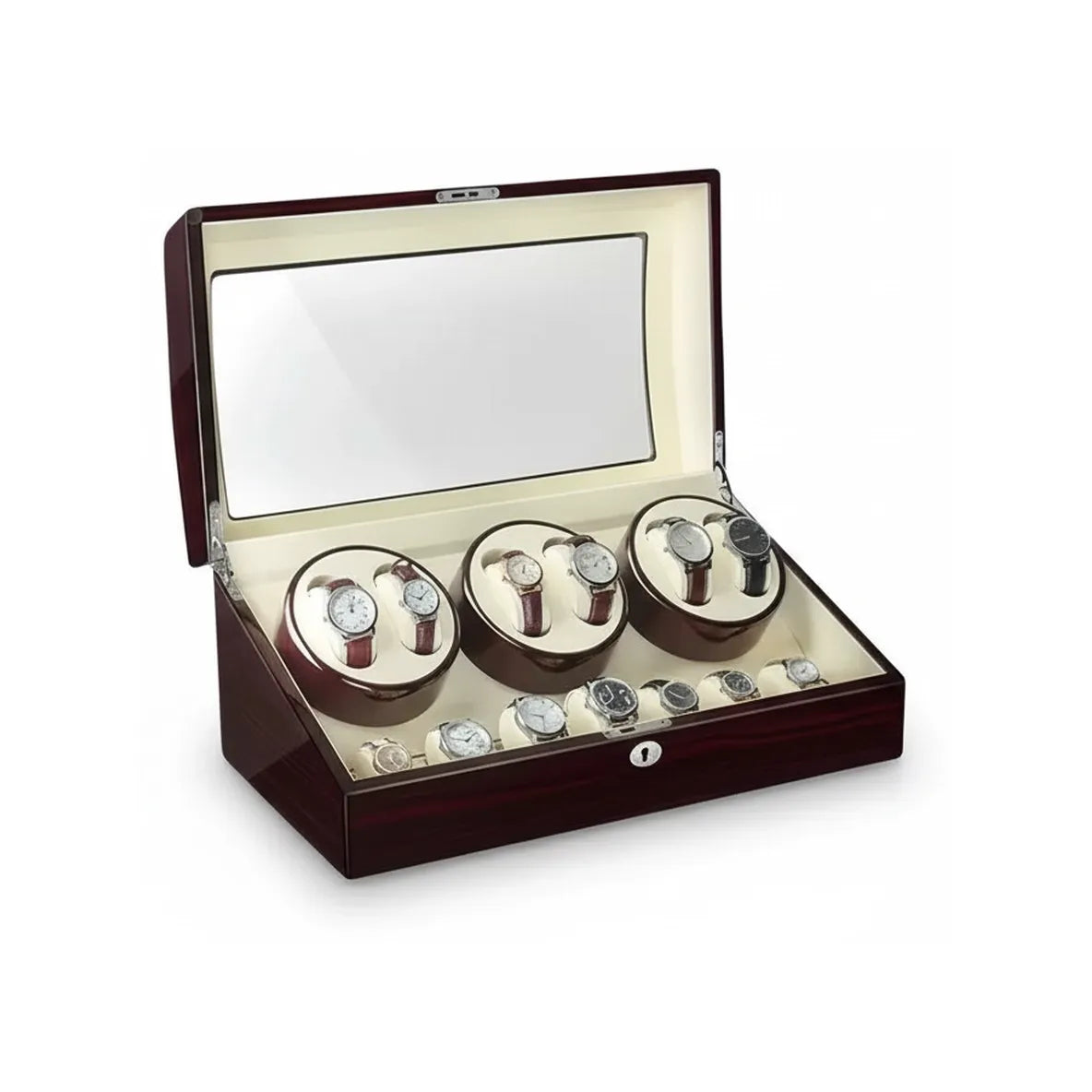 Remontoir Automatique « Ébénier » – 6 Montres