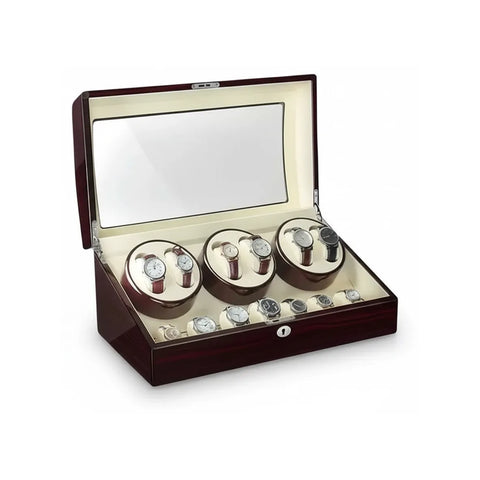 Remontoir Automatique « Ébénier » – 6 Montres